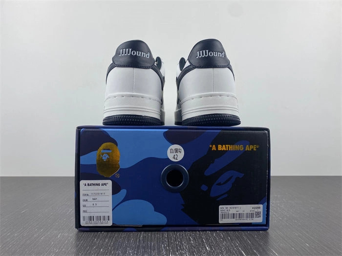 Comfortable A Bathing Ape Bape Sta JJJJound White Navy  1I73-291- 5320