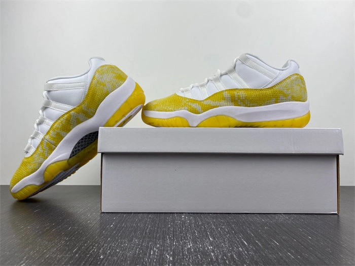 Attractive Jordan 11 Retro Low Yellow Snakeskin AH7860- 4097