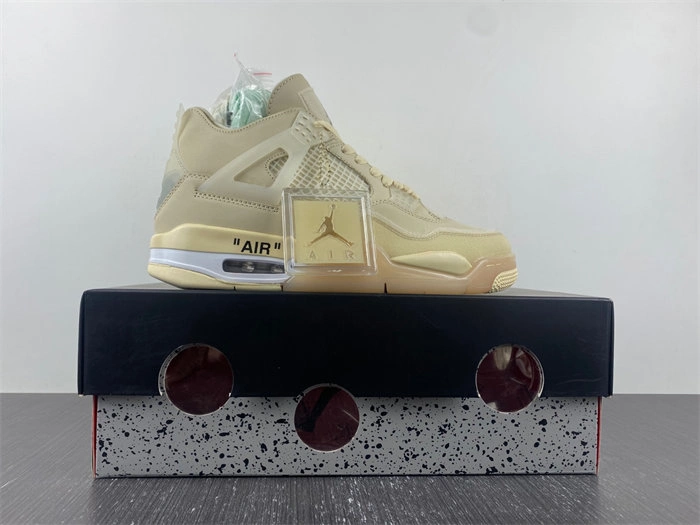 HighQuality Jordan 4 Retro Off-White Sail CV9388- 3858