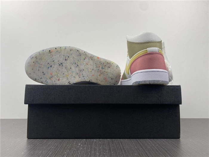 OdorResistant Jordan1 Mid SE Pastel Vivid Green Grind DJ0338- 3706