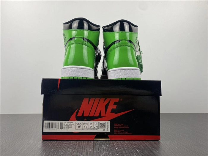 Jordan1 black green 555088- Unique 3609