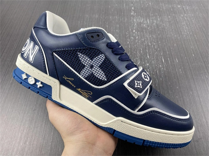 Luis Vitton Trainer Navy Mesh 1A9DEG EasyCare 2155