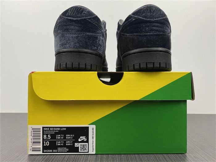 DailyWear Nike Dunk Low Dover Street Market Triple Black Velvet DH2686- 4769
