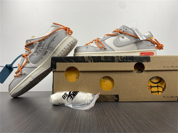 Packable Nike Dunk Low Off-White Lot 44 DM1602- 5071