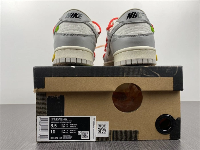 BestValue Nike Dunk Low Off-White Lot 6 DJ1602- 5066